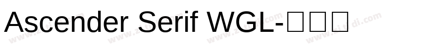 Ascender Serif WGL字体转换